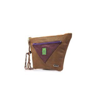 NEW ZAAF Purse Artisan Handcrafted Leather Wrist Clutch OOAK